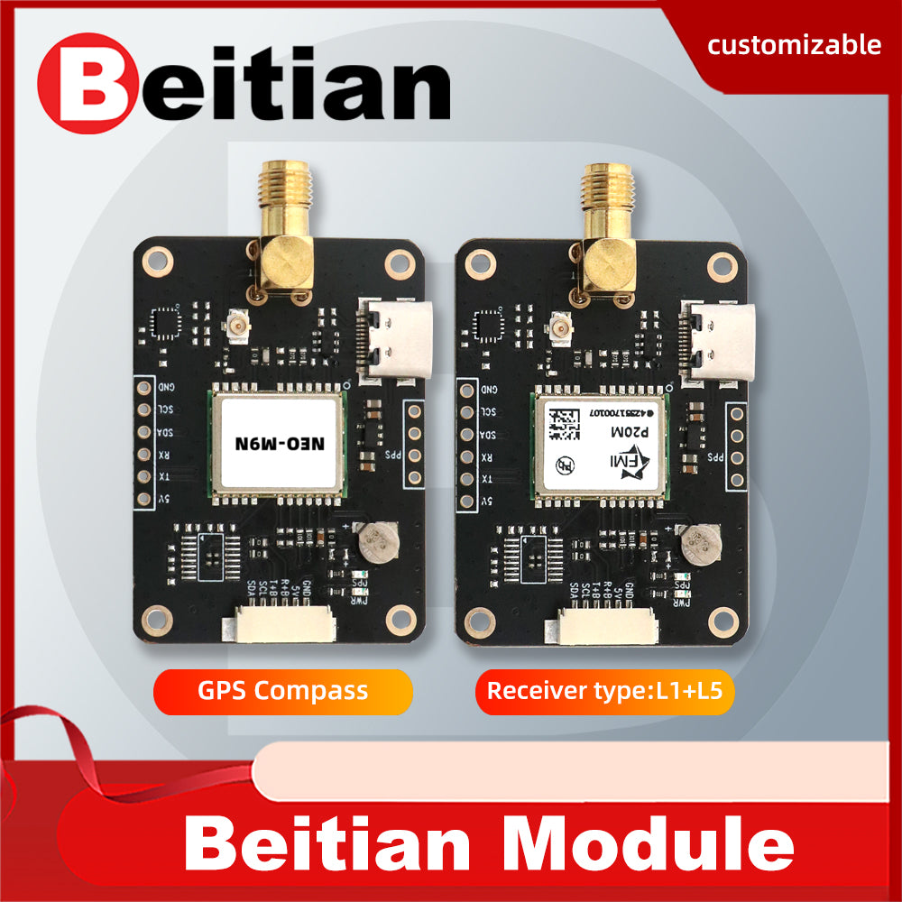 Beitian RTK GPS Module Differential L1 + L5 High-precision Built-in Compass GNSS Module BT - M002C M002 Beitian RTK GPS Module Differential L1 + L5 High-precision Built-in Compass GNSS Module BT - M002C M002